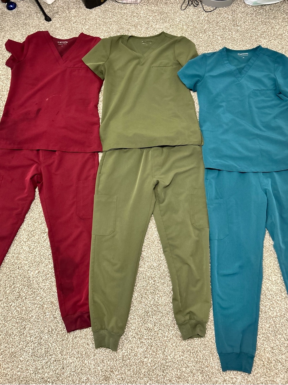 Set of 3 Womens Scrubs from Mandala